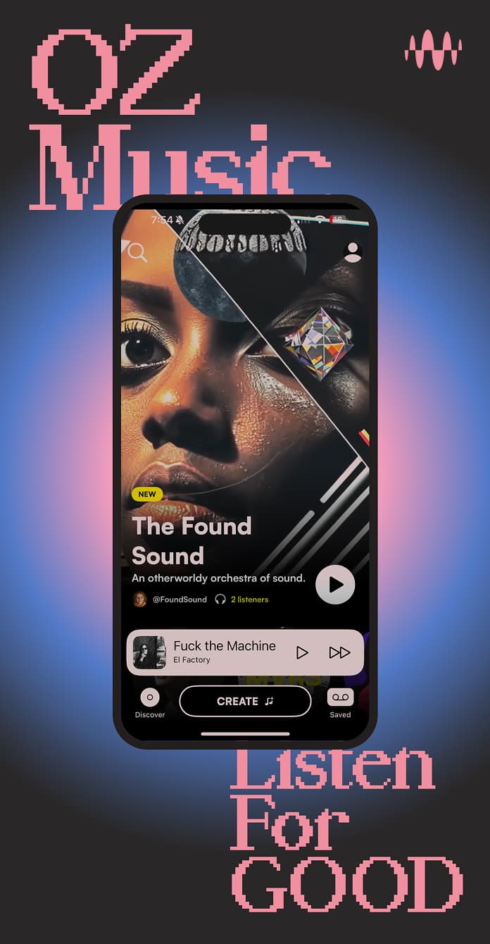OZZ FM — App Development, AI Development, Creative Direction, Brand Identity, UI/UX by Travis Weerts